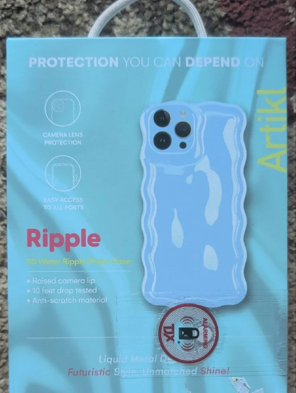 Light Blue Ripple iPhone 15 Pro Max Case